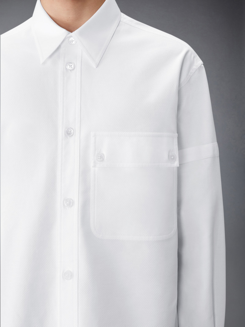 OPIQUE DOUBLE NEEDLE ARMBAND OVERSIZED SHIRT 7