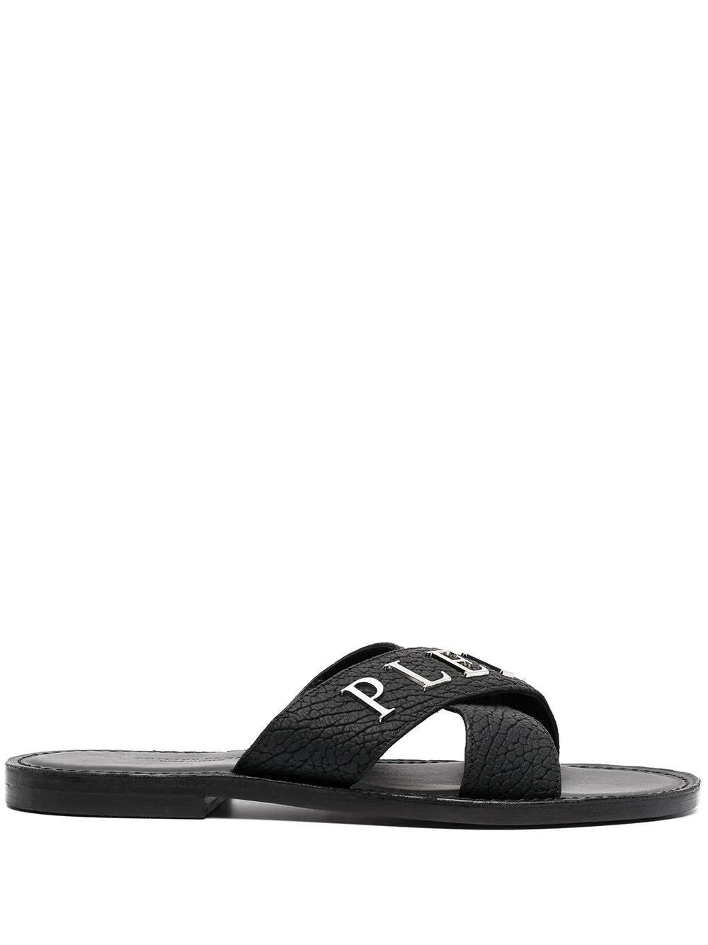 logo-plaque sandals - 1