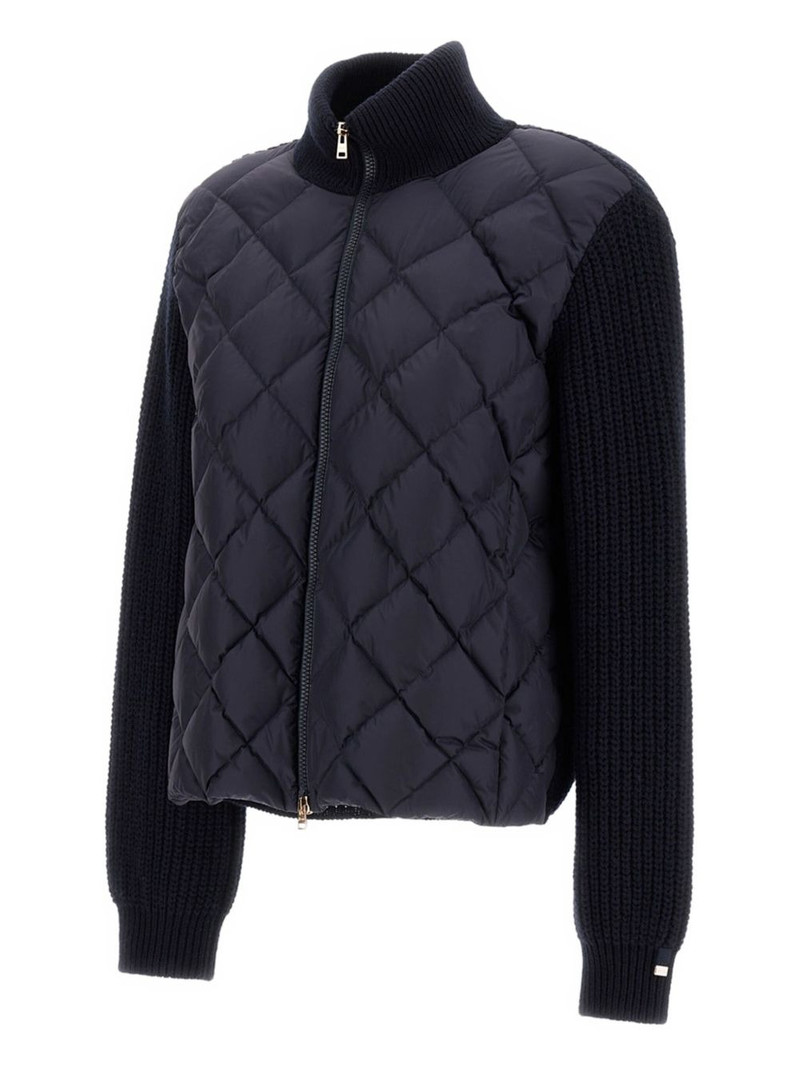 quilted panelled cardigan 3