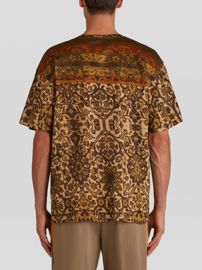 JUNGLE PATTERN CARPET PRINT T-SHIRT 4