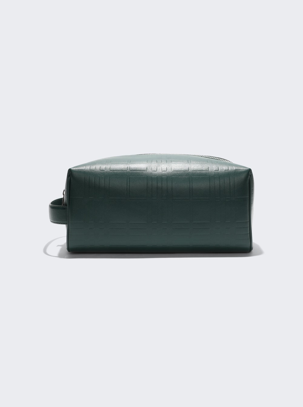 Leather Travel Pouch Dark Viridian Green - 5