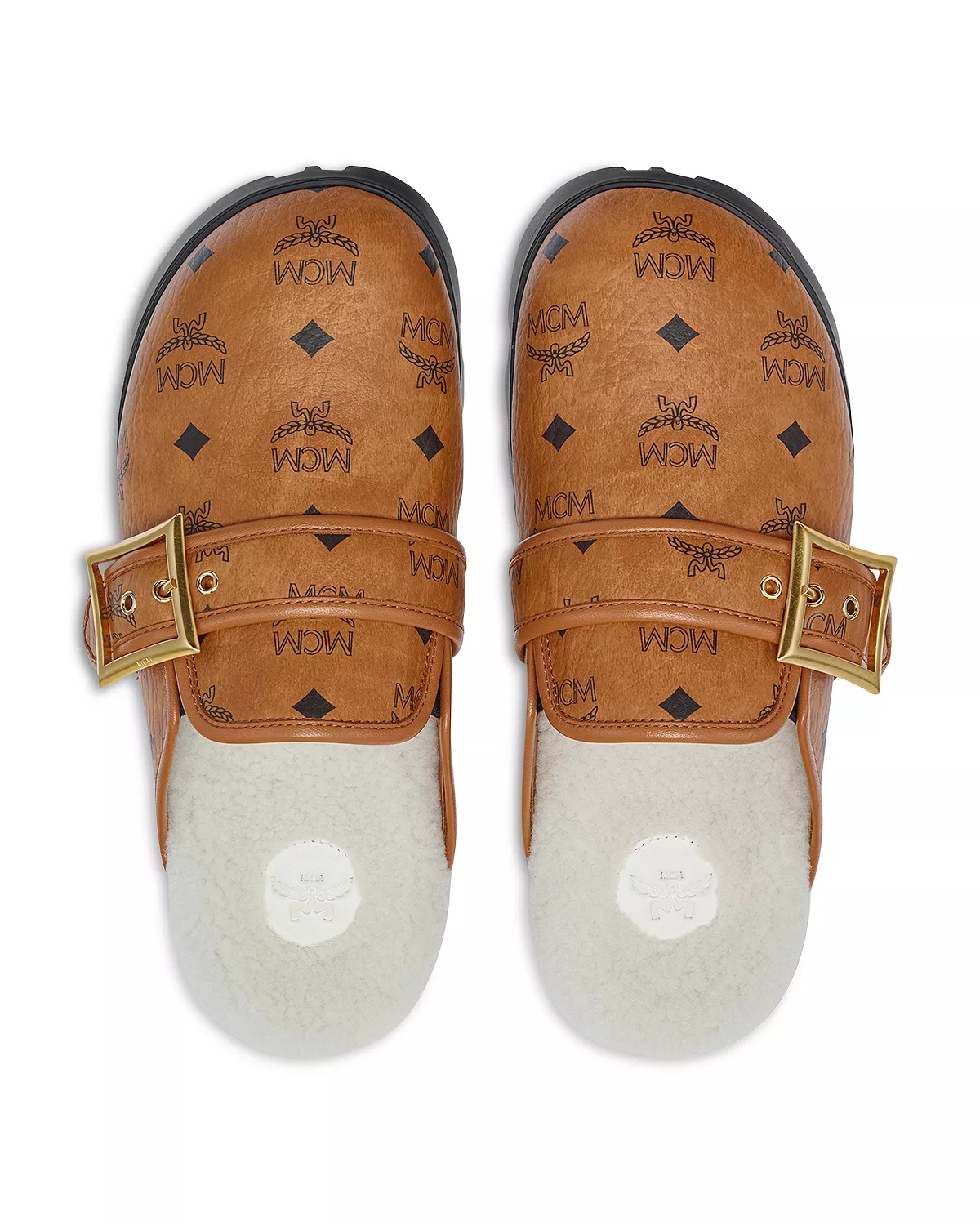 Women's MCM Collection Visetos Flat Mules - 3