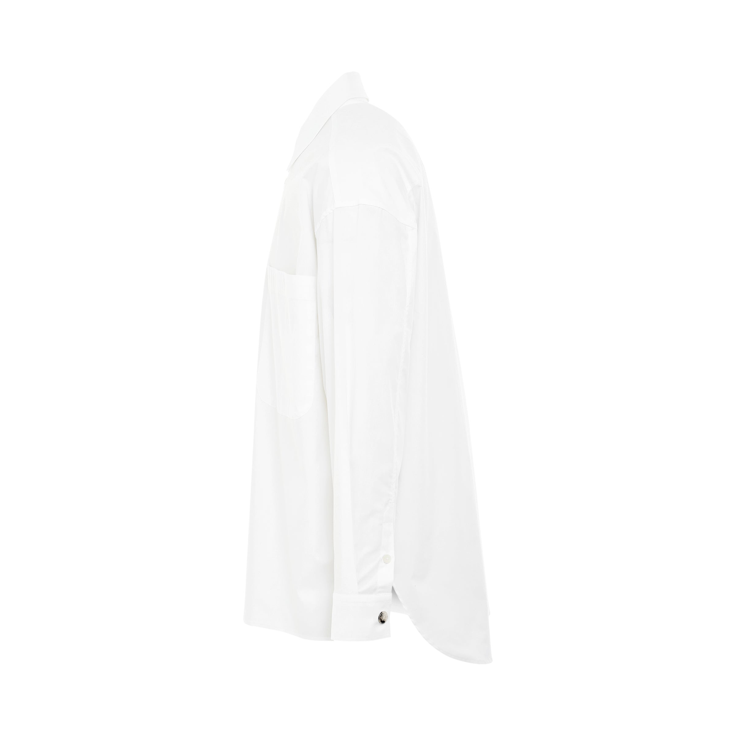 Manches Longue Shirt in White - 3