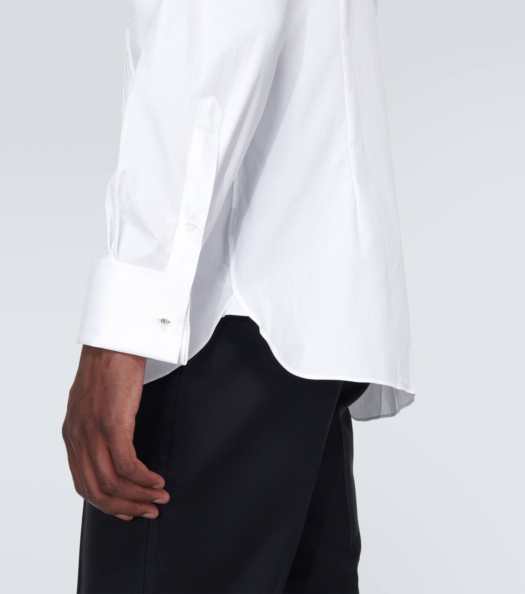 Cotton voile tuxedo shirt - 6