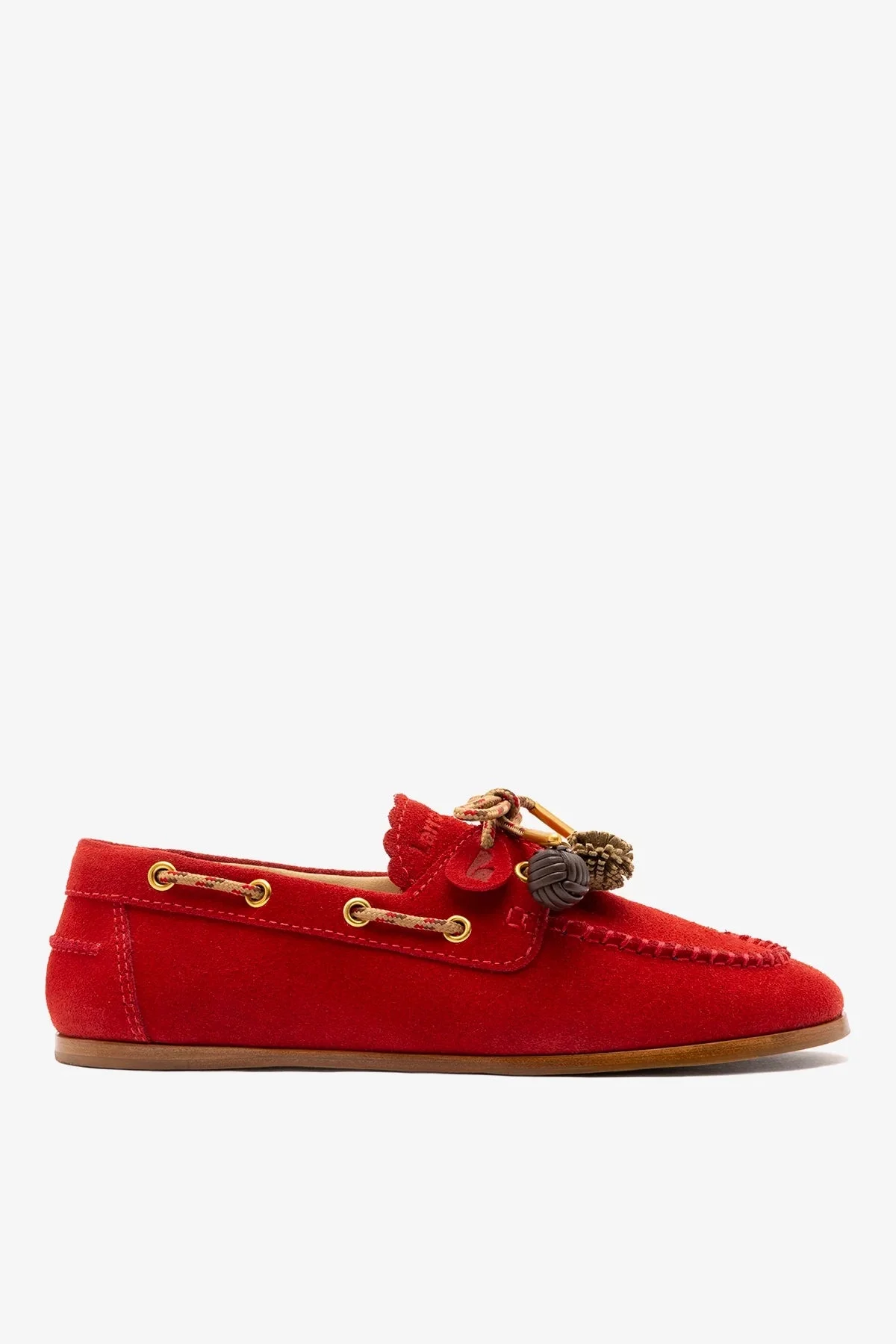 Cyprus Boat Shoe Blood Red Suede - 1