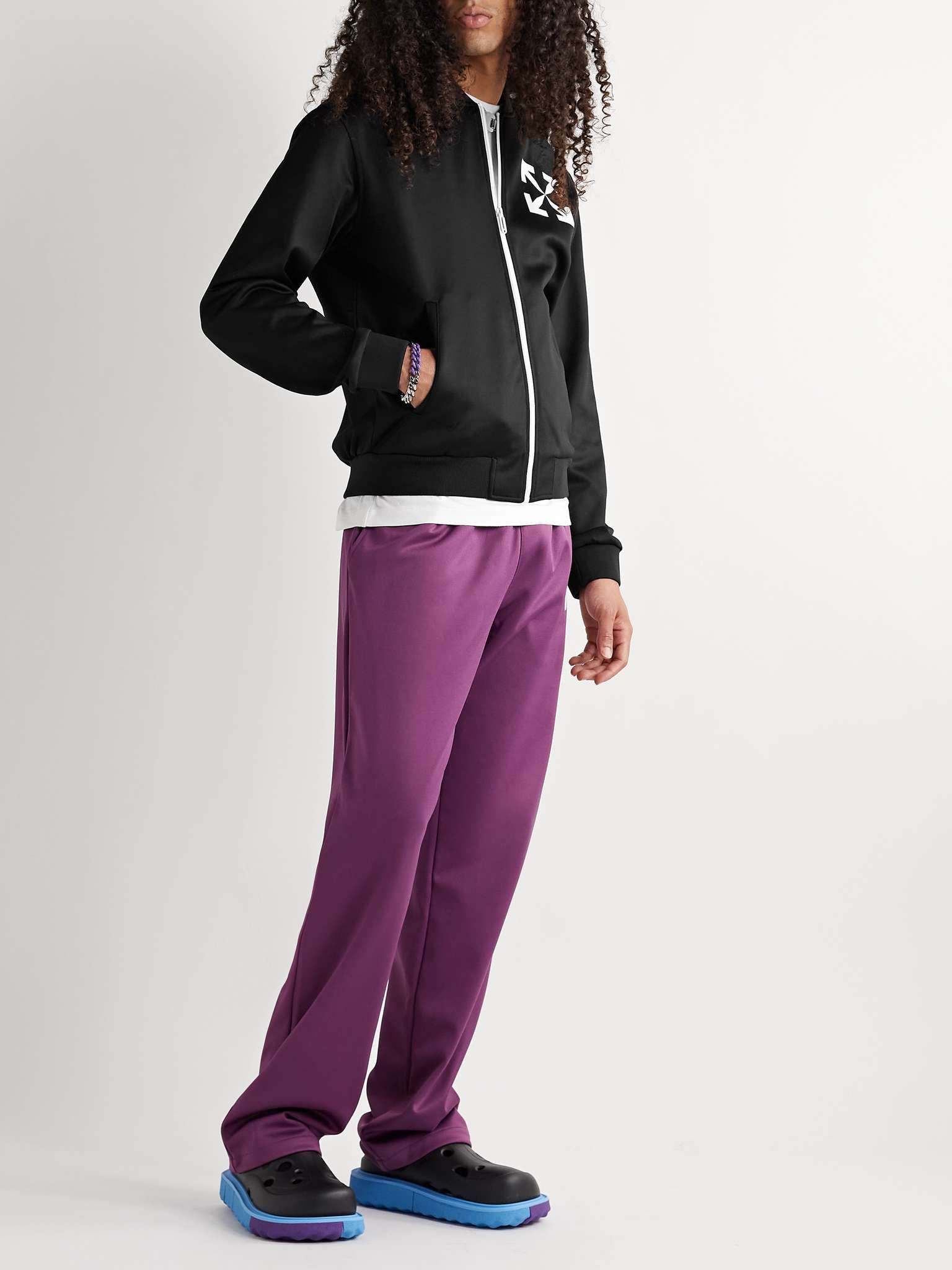 Slim-Fit Logo-Print Jersey Track Jacket - 2