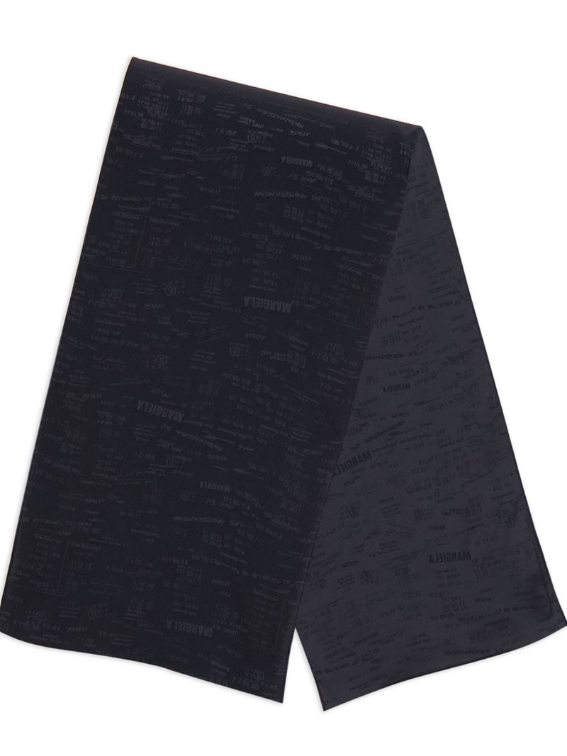 jacquard logo scarf 3