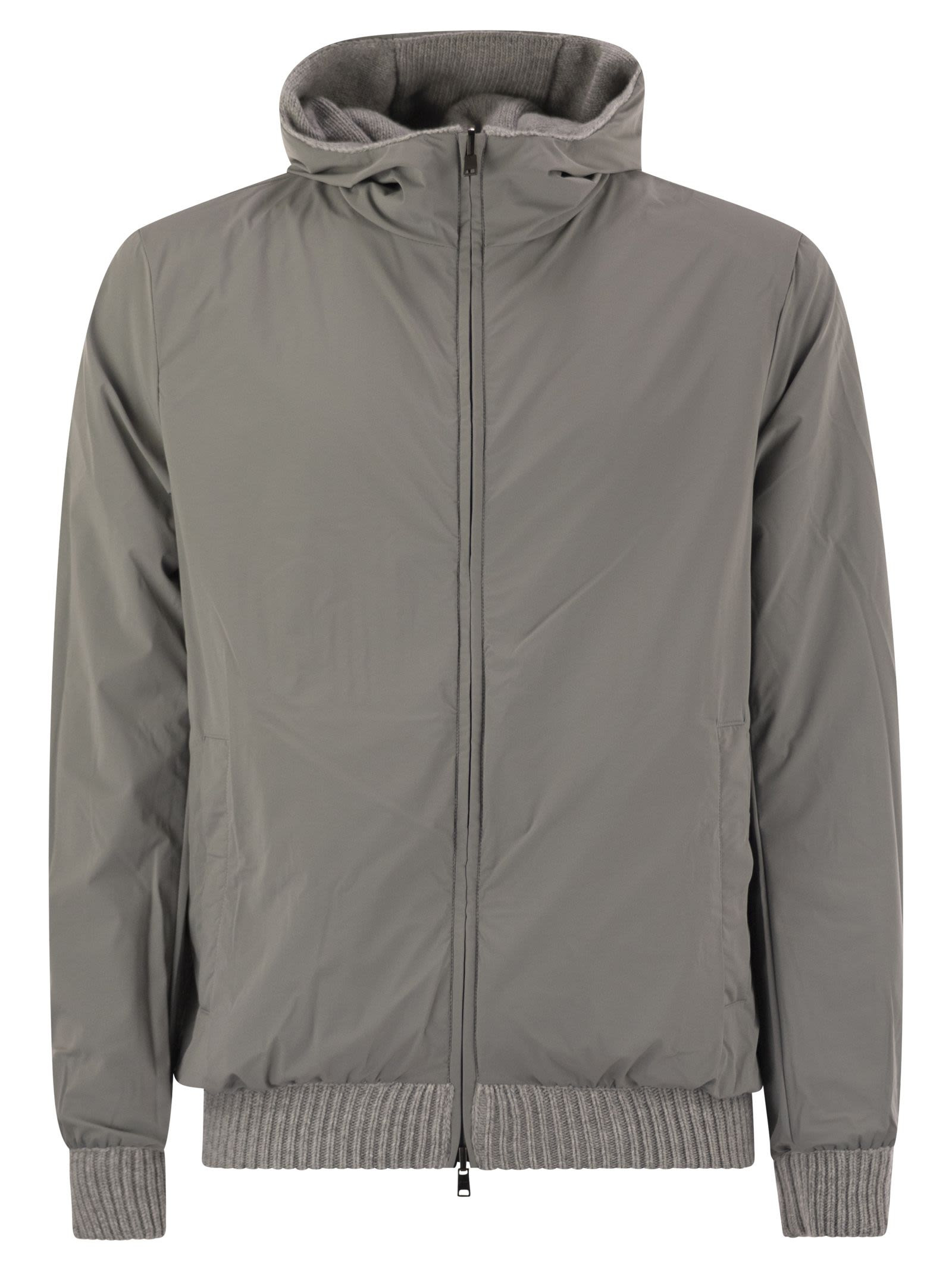 Herno Men Reversible Padded Wool Bomber Jacket - 5