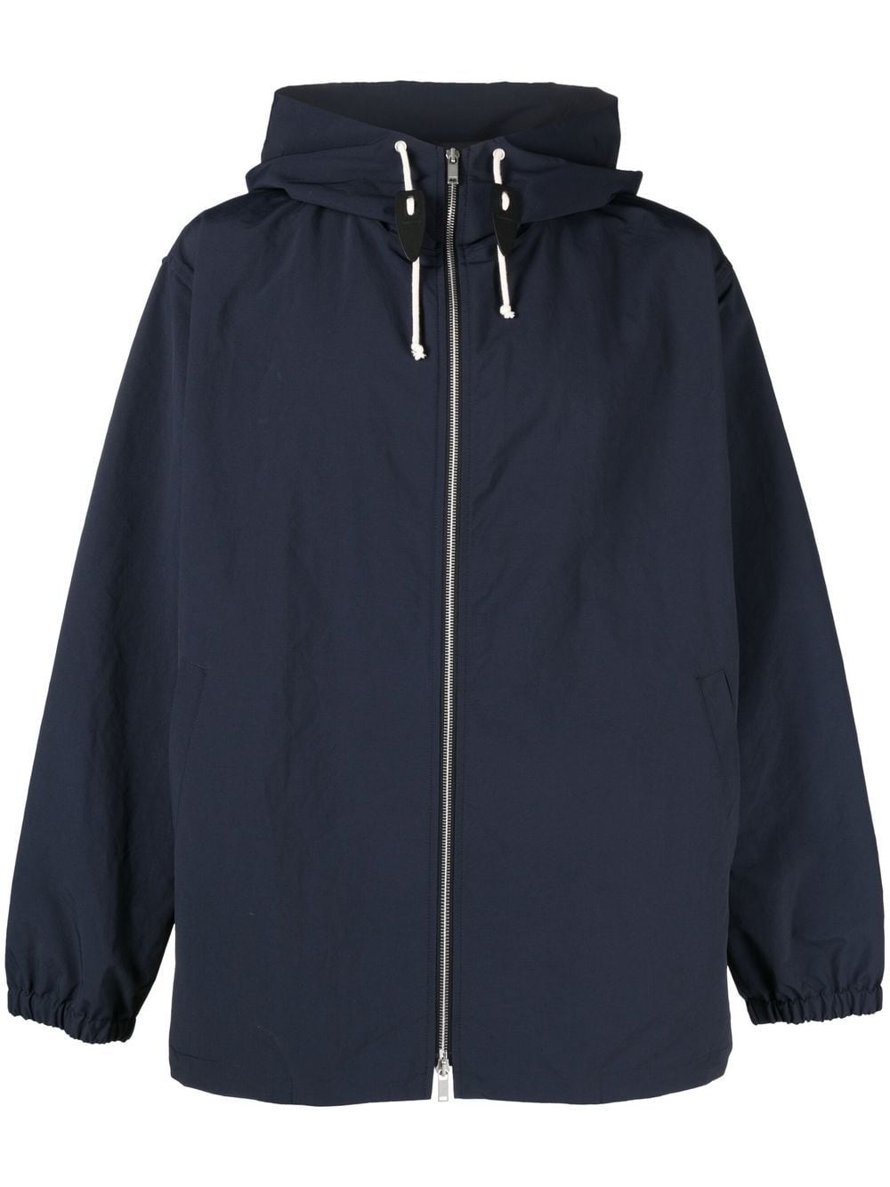 hooded zip-fastening jacket - 1