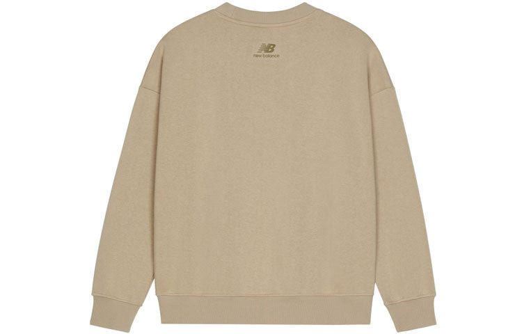 (WMNS) New Balance Casual Lifestyle Crew Neck Pullover 'Brown' AWT13349-HNA - 2