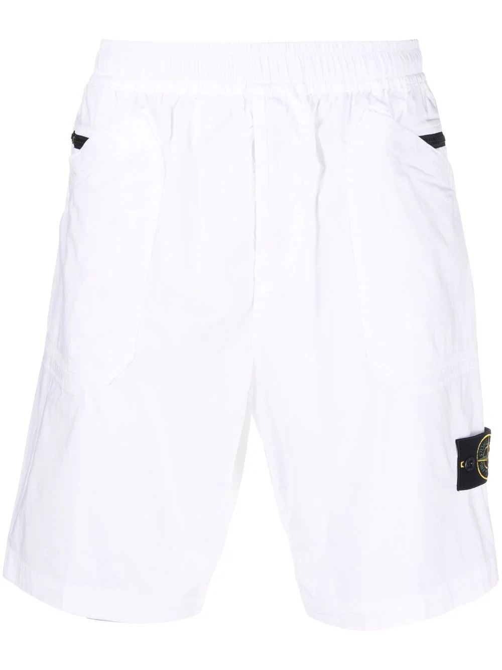 Compass-patch bermuda shorts - 1