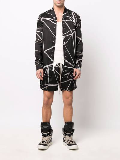 Rick Owens Golf abstract-pattern longsleeved shirt outlook