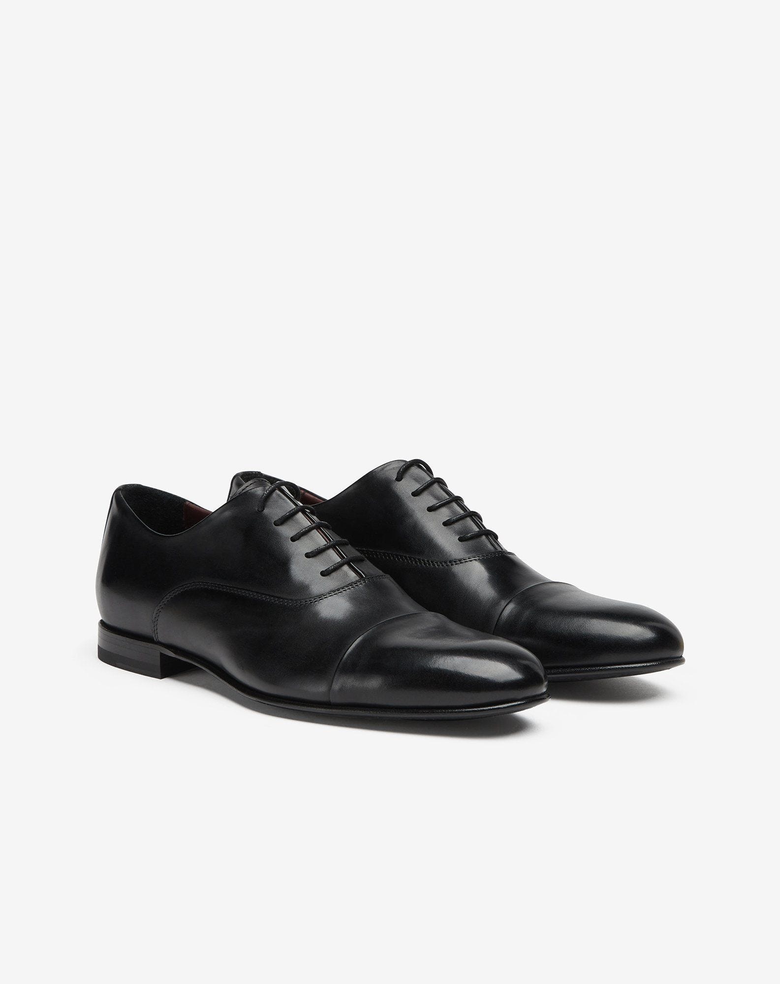 Black leather Oxford shoe - 2