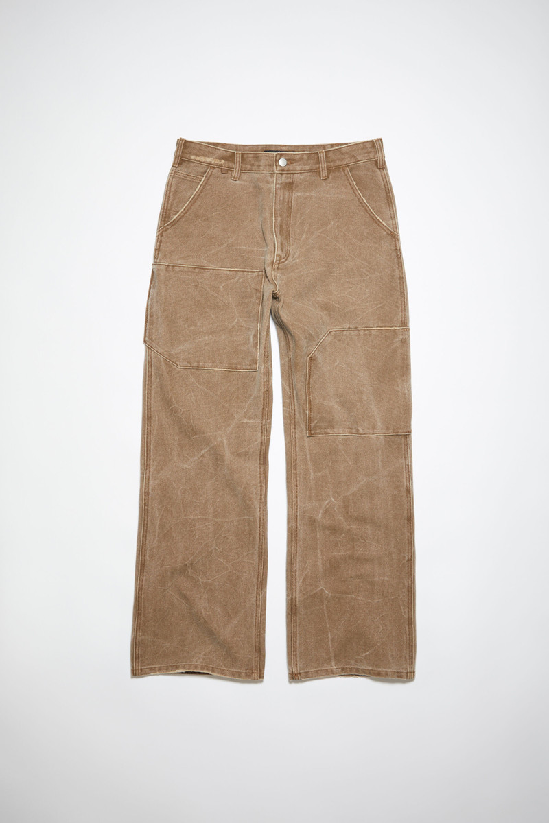 Patch canvas trousers - Toffee brown 6