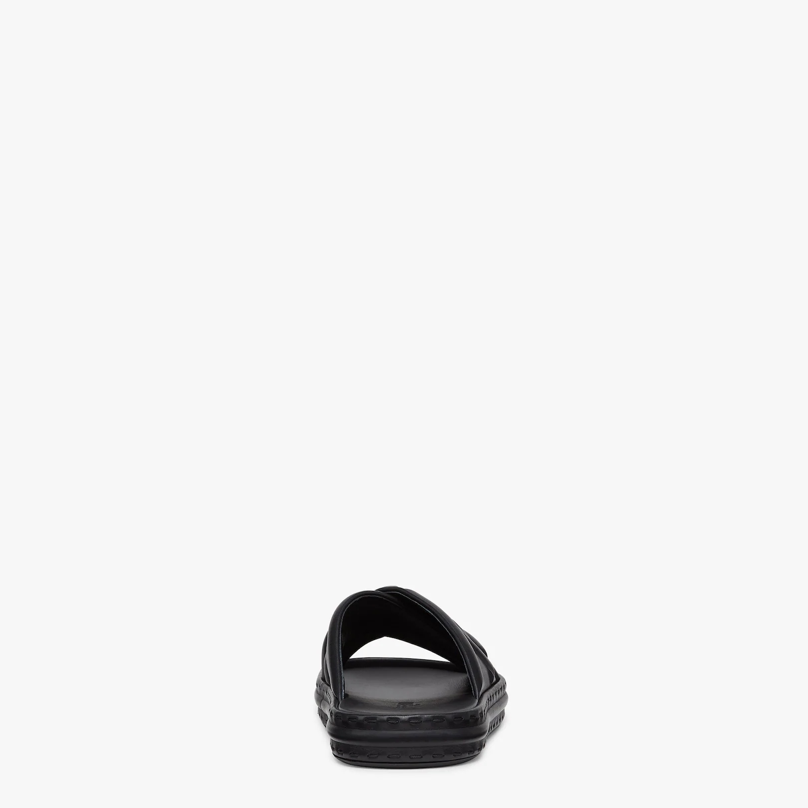 Black leather sandals - 3