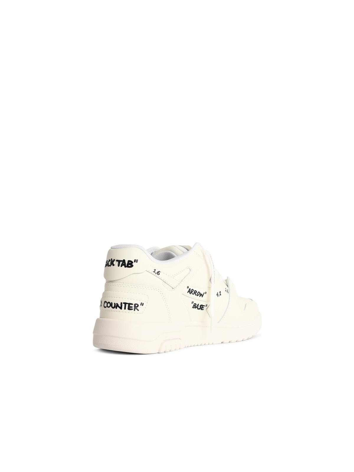 Off-White 'Out Of Office' White Leather Sneakers Men - 3