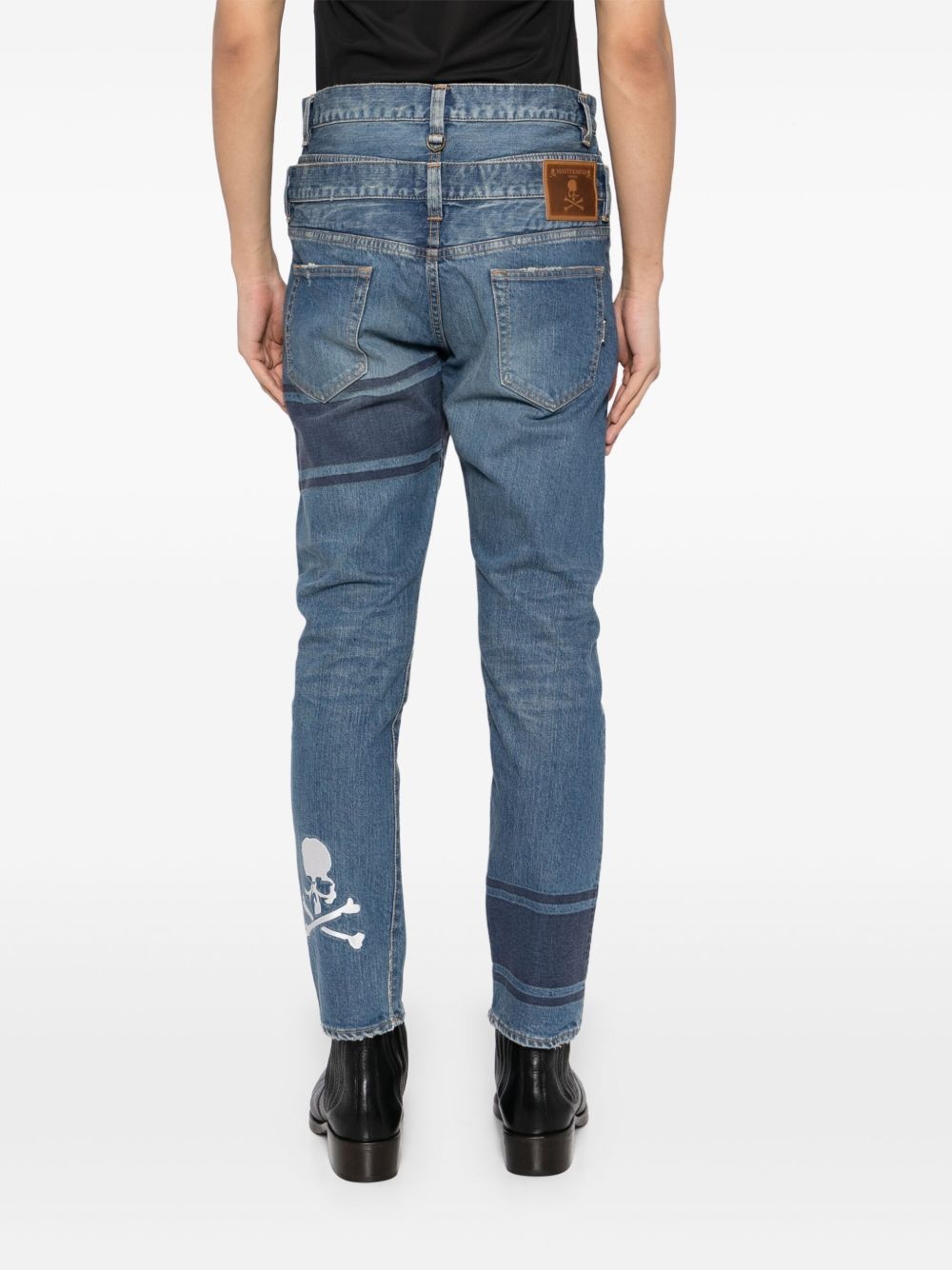 stripe-detail jeans - 4