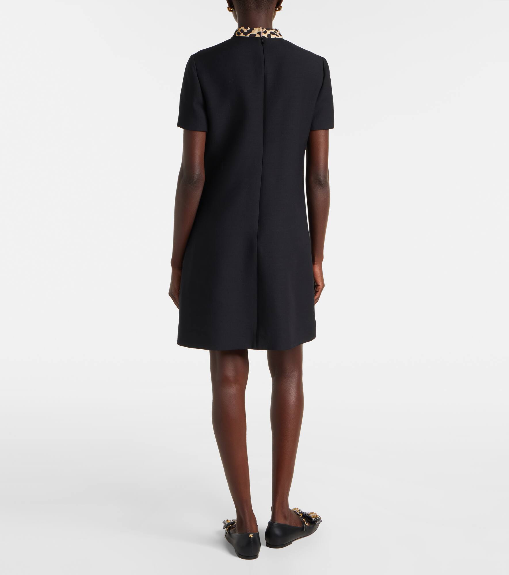 Crepe Couture bow-detail minidress - 3