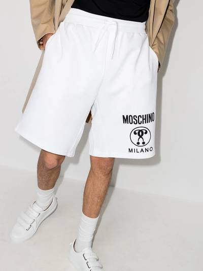 Moschino logo track shorts outlook