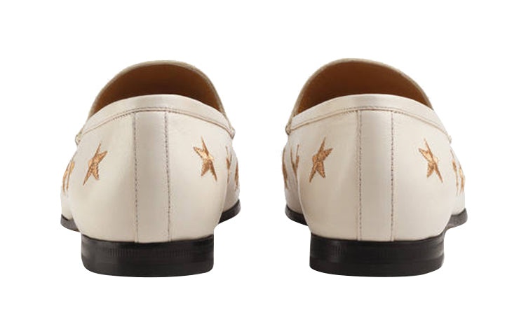 (WMNS) Gucci Jordaan Embroidered Leather White 505281-D3V00-9022 - 5