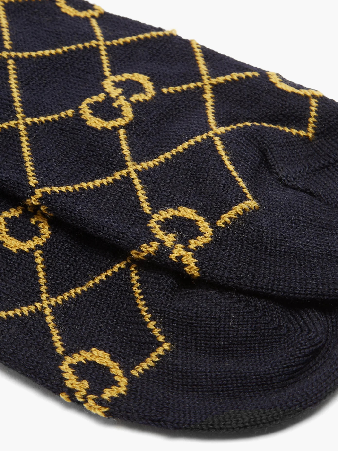 GG-jacquard wool-blend socks - 4