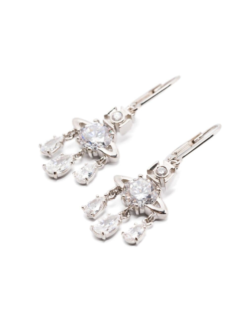 ◆ Vivienne Westwood ◆ Joaquina オーブ ドロップ ピアス ◆ Joaquina Earrings in GOLD-LIGHT-BLUE-CZ | Vivienne Westwood®