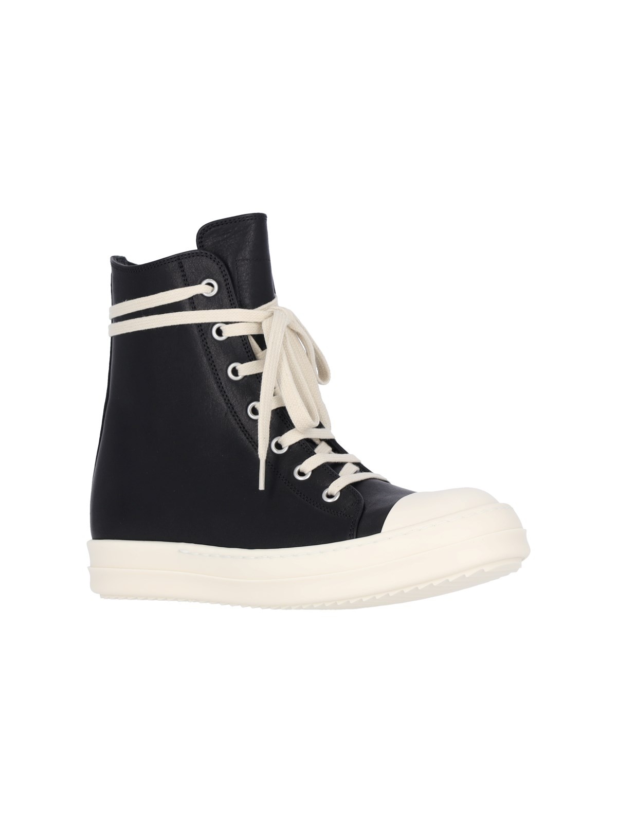 Rick Owens HIGH-TOP SNEAKERS WITH ZIP | sugar | REVERSIBLE