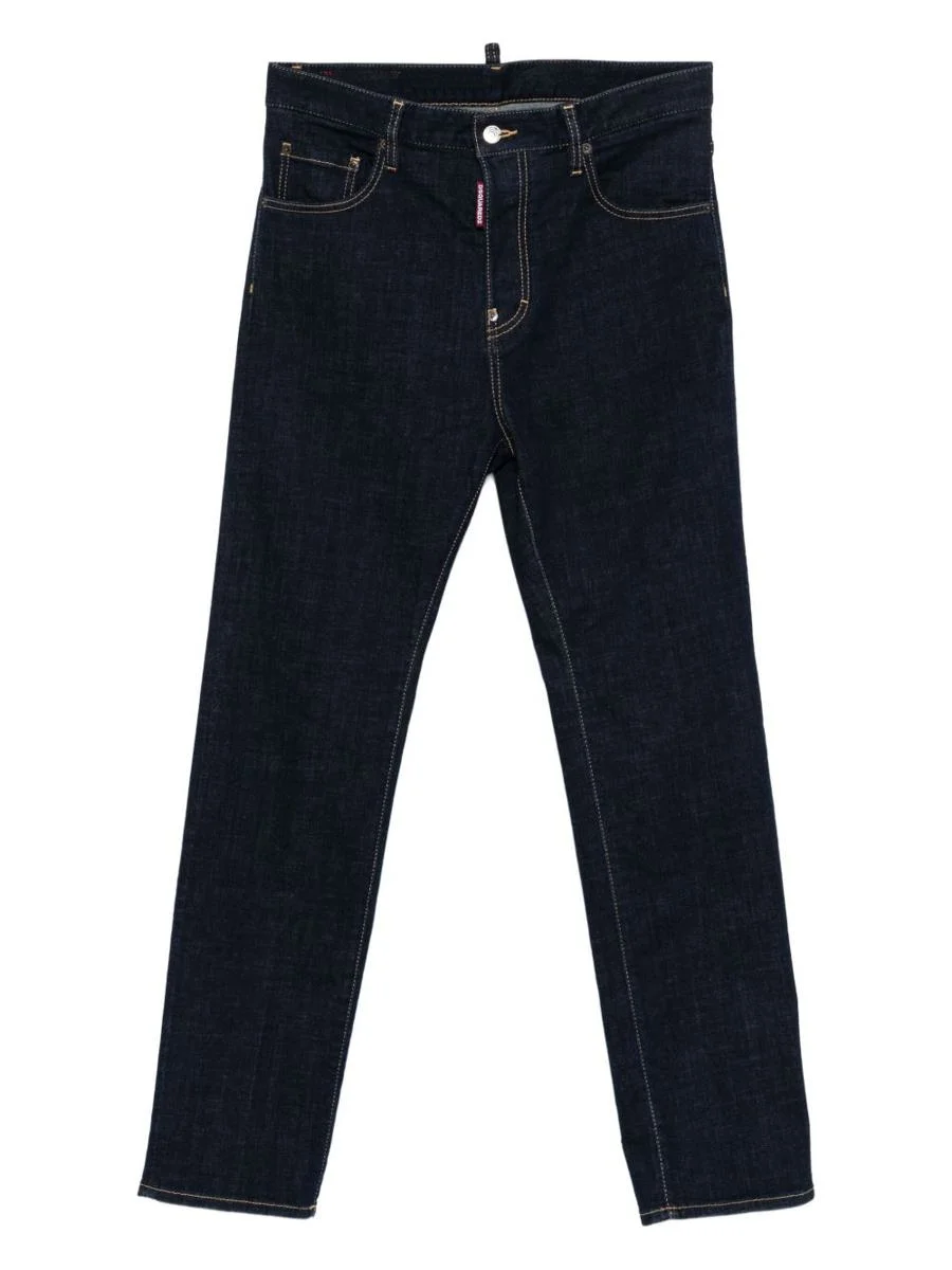 DSQUARED2 Navy Blue Straight Jeans - 1