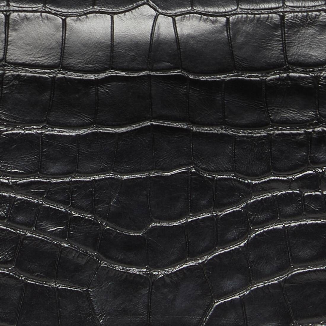 Women's Crush Small Chain Bag Crocodile Embossed  in Black - 8