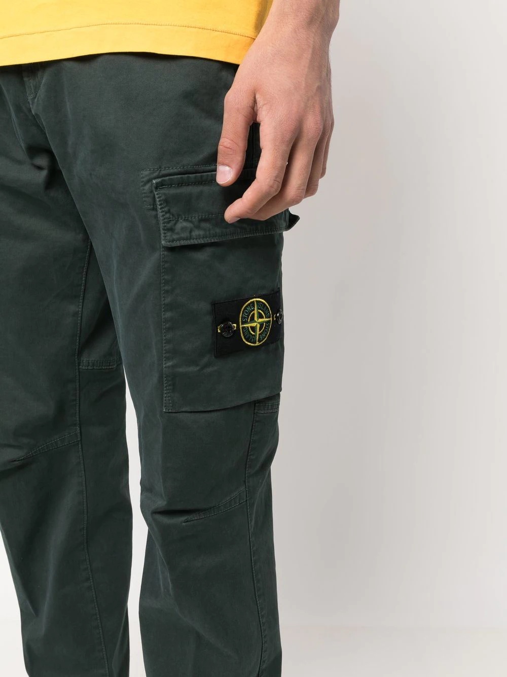 Compass-patch cargo trousers - 5