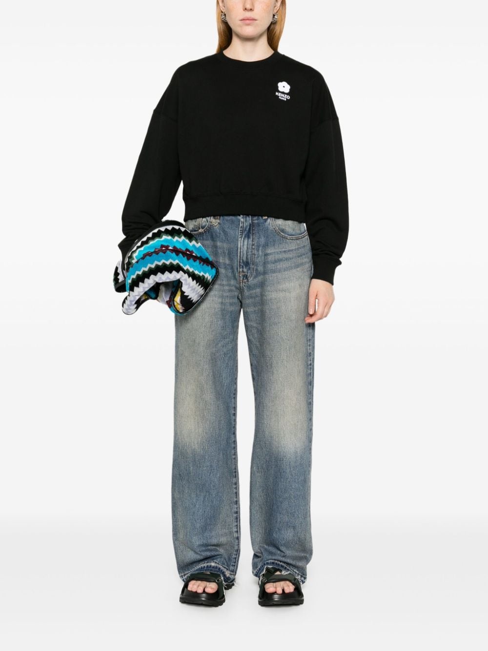 Boke Flower-patch sweatshirt - 2