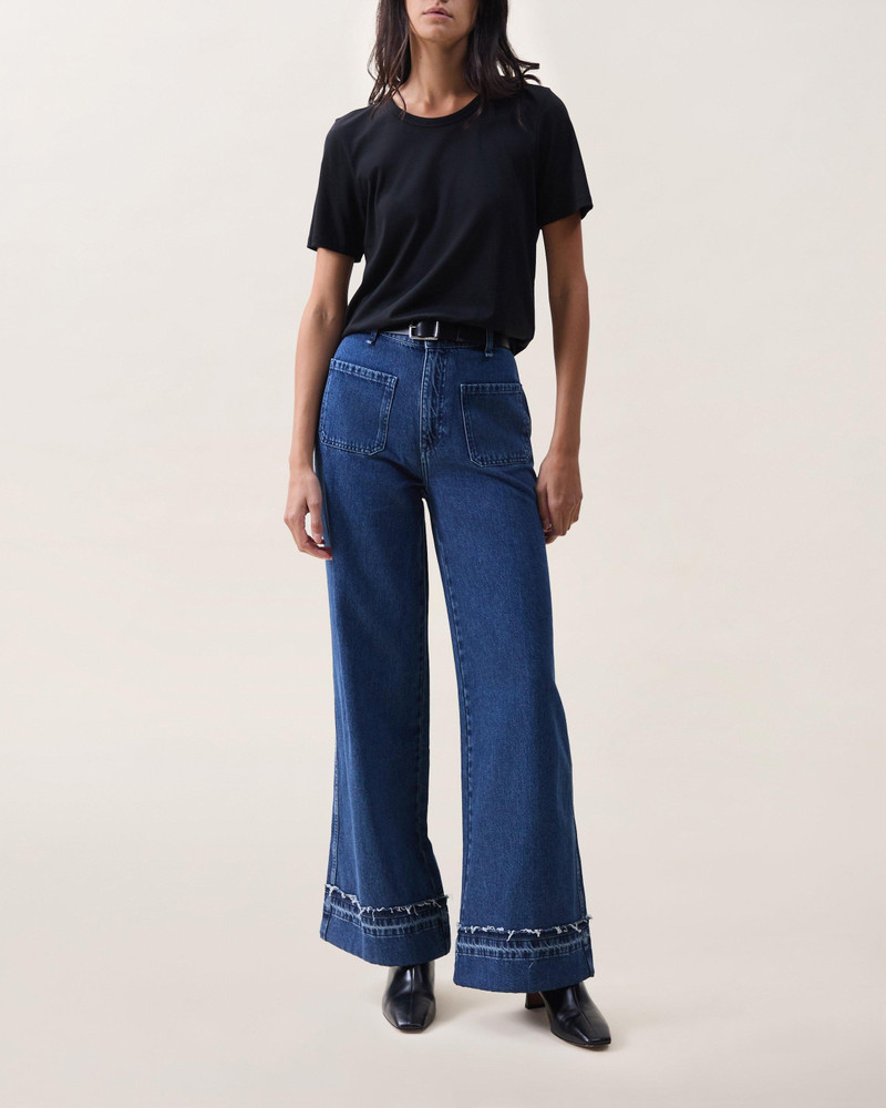 Melina Wide-Leg Jeans Lightweight Rigid in Newnan 1