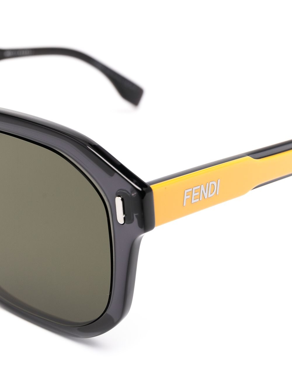 square-frame tinted sunglasses - 3