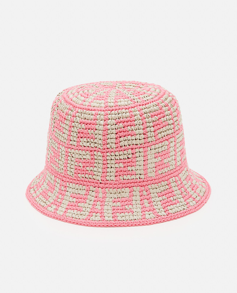 RAFFIA FF BUCKET HAT 1