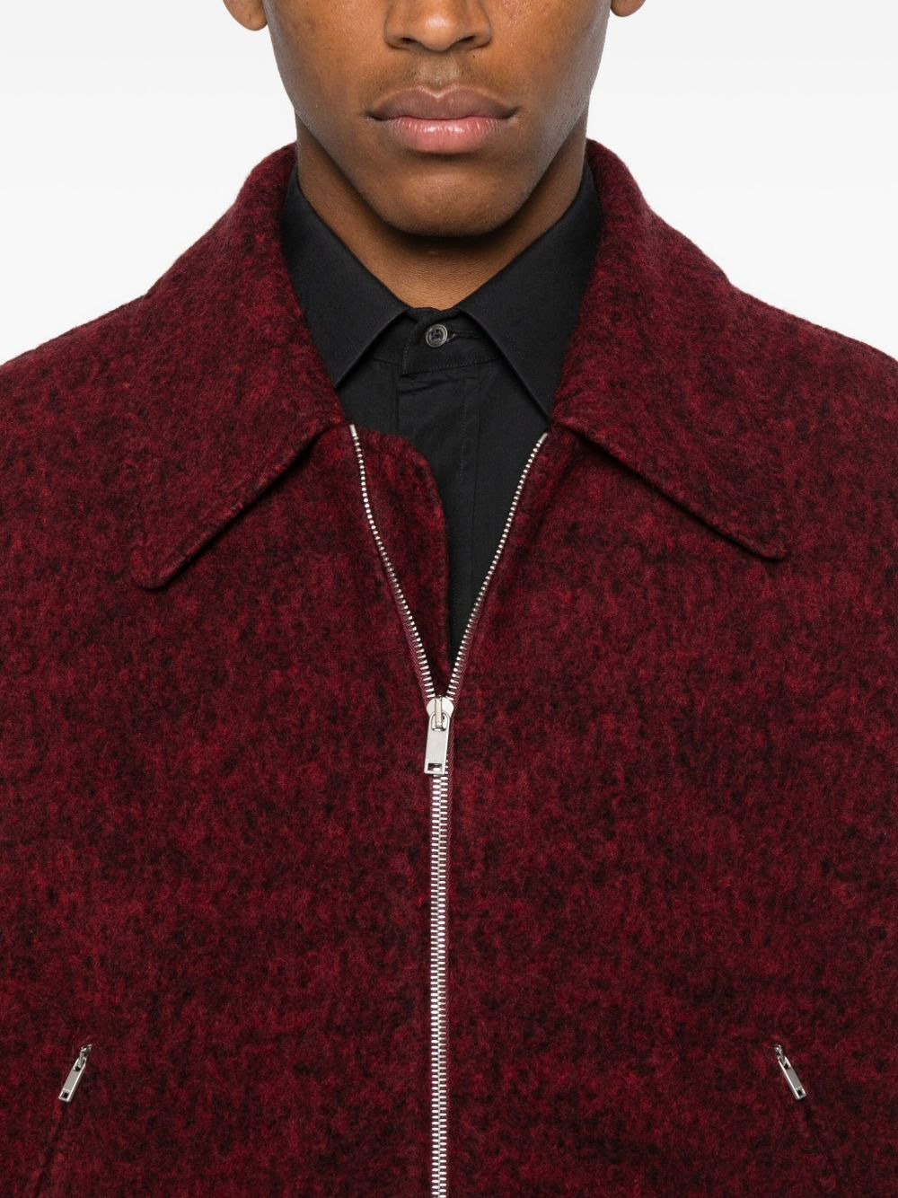 knitted bomber jacket - 5