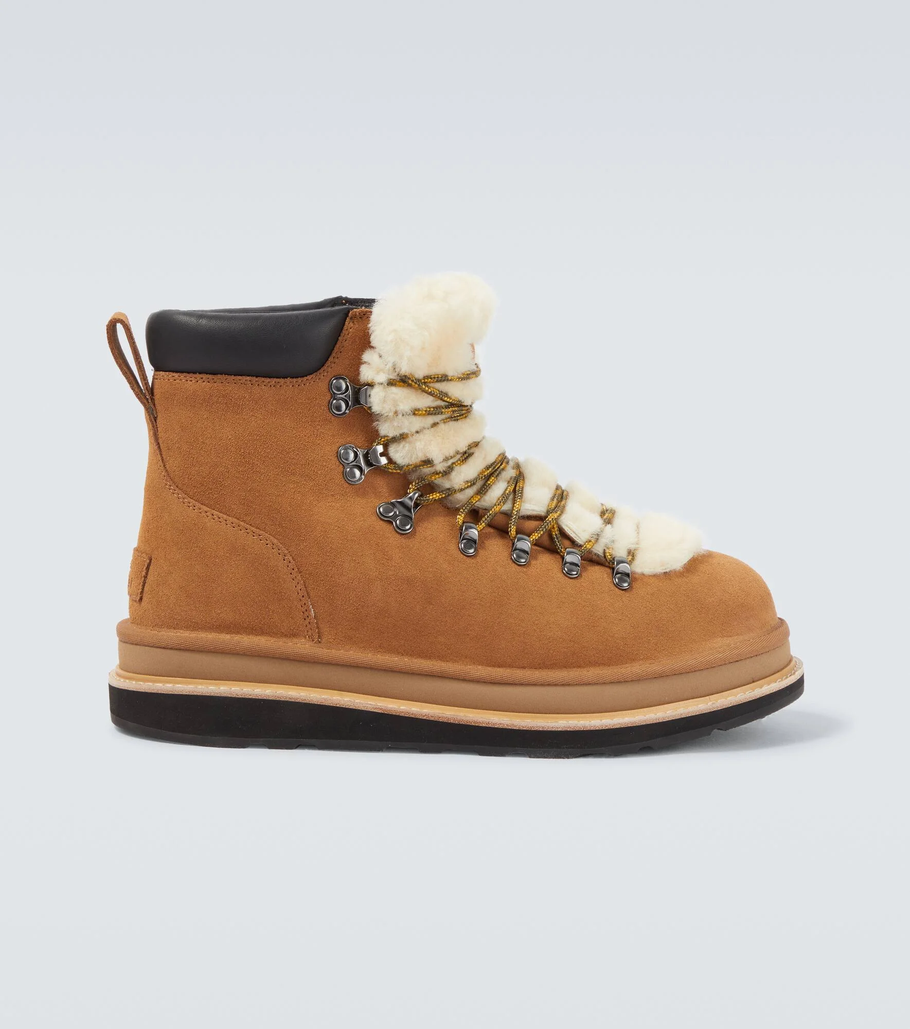 x UGG suede and shearling hiking boots - 1