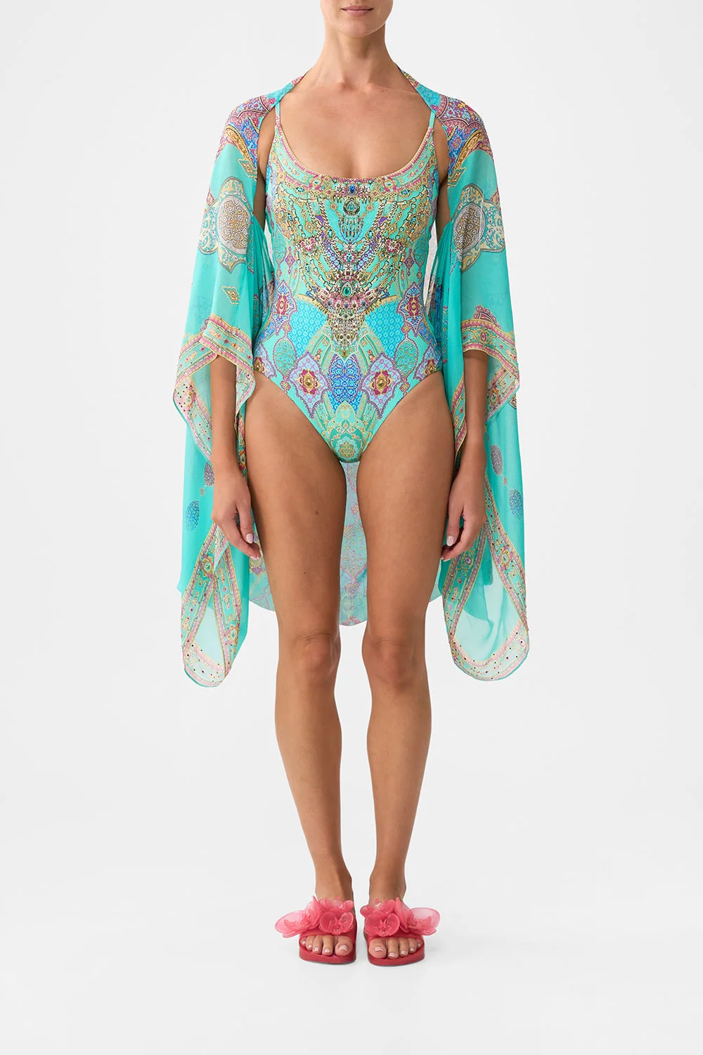 SILK CHIFFON SHRUG THE CONCUBINES CORRIDOR - 1