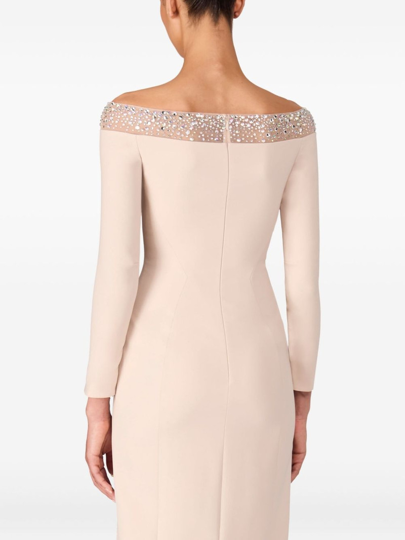 JENNY PACKHAM Calypso off-the-shoulder midi dress outlook