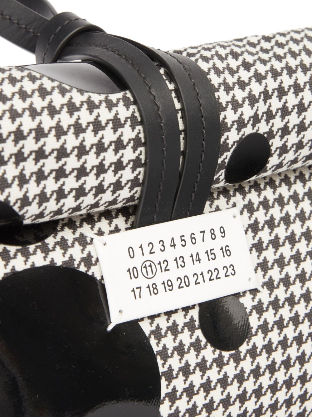 Paper houndstooth clutch bag - 4