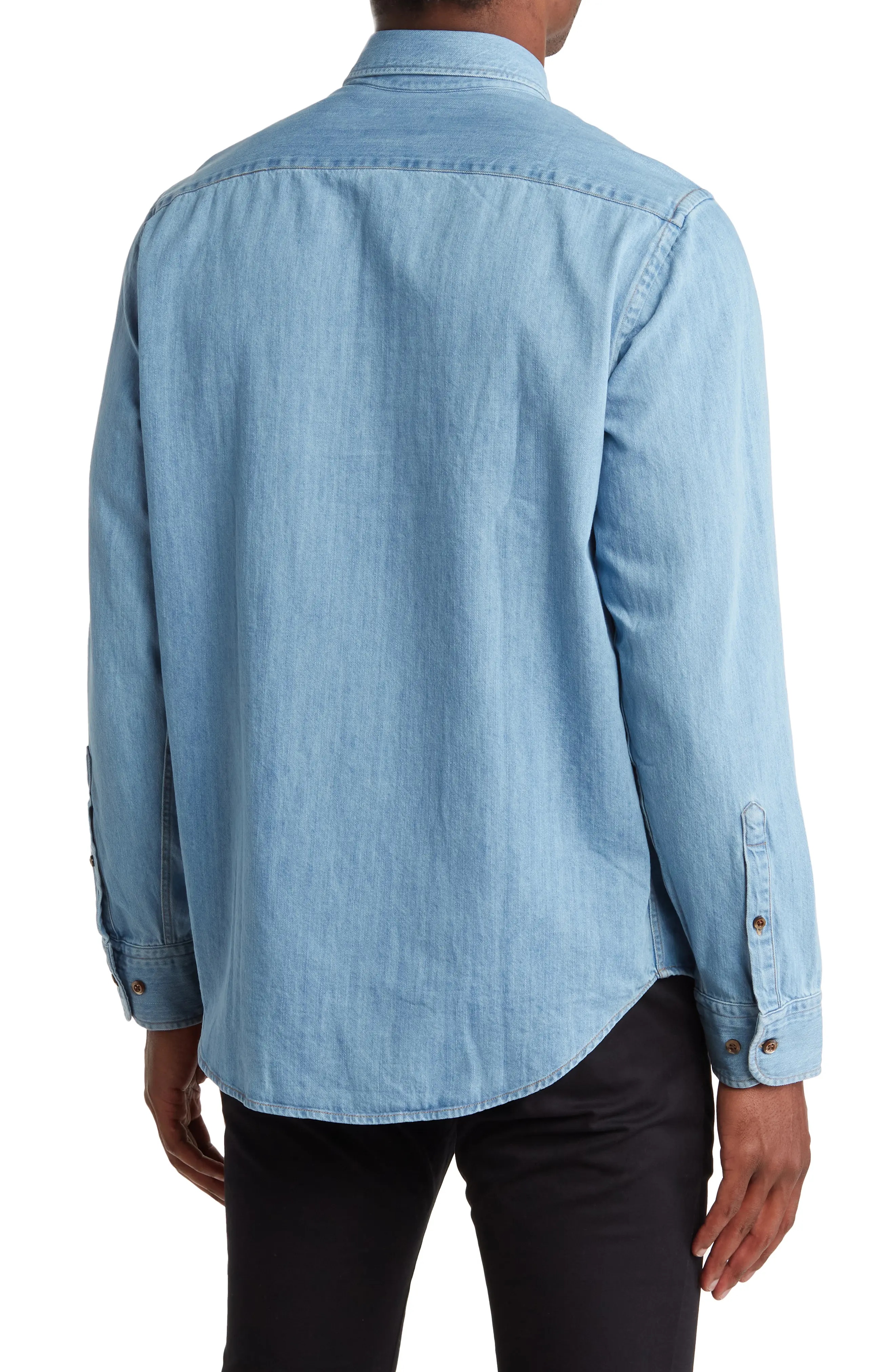 Errico Chambray Button-Up Shirt - 2