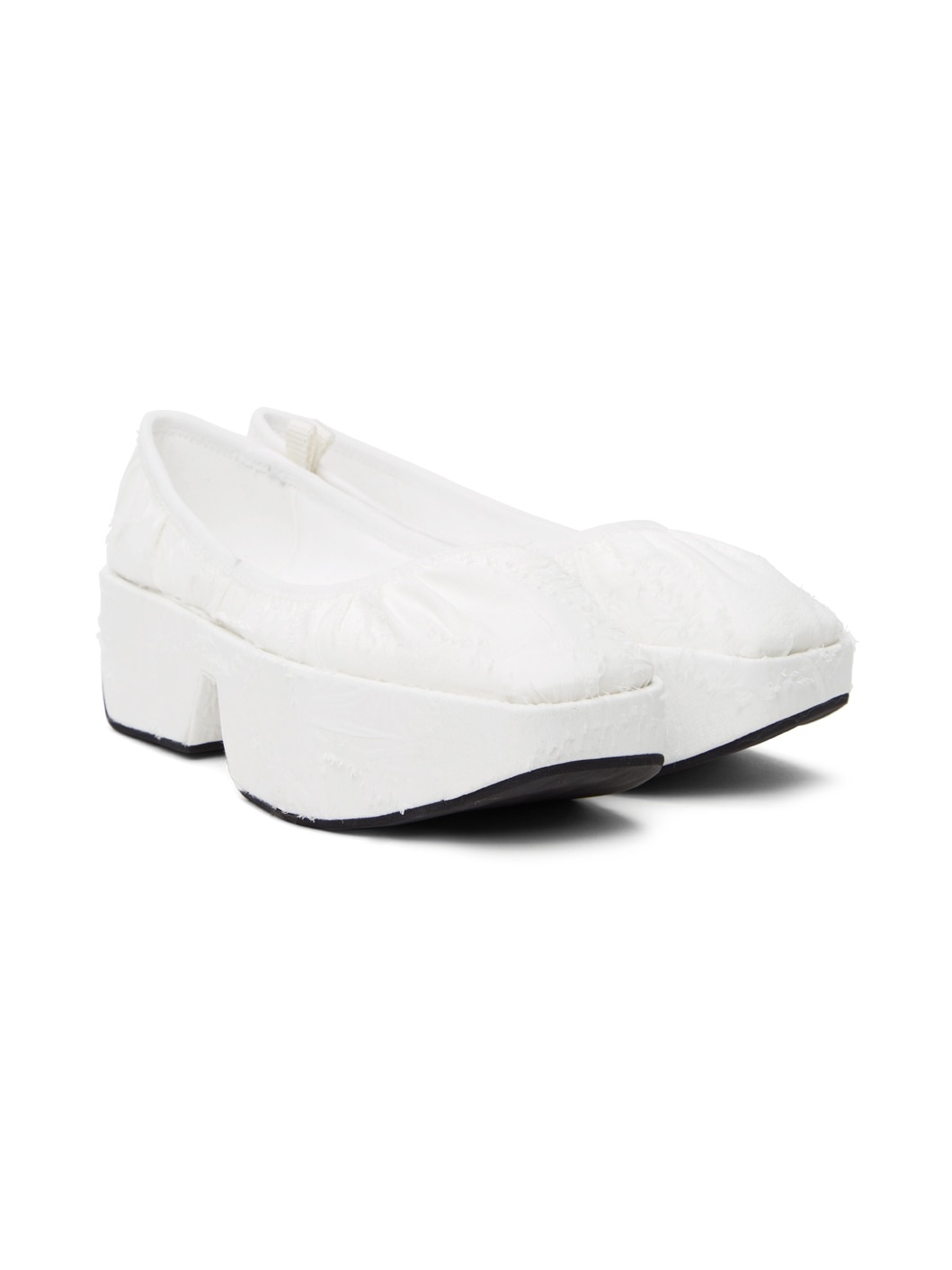 White Alexandra Ballet Flats - 4