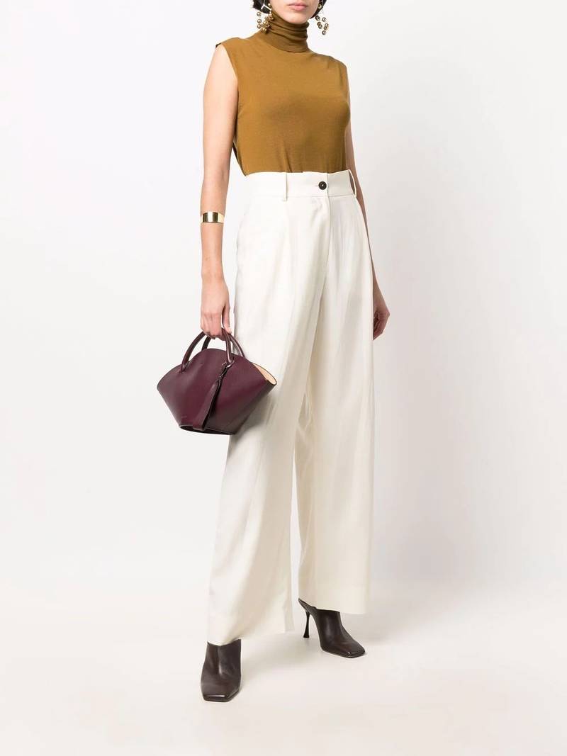Studio Nicholson high waisted straight leg trousers outlook