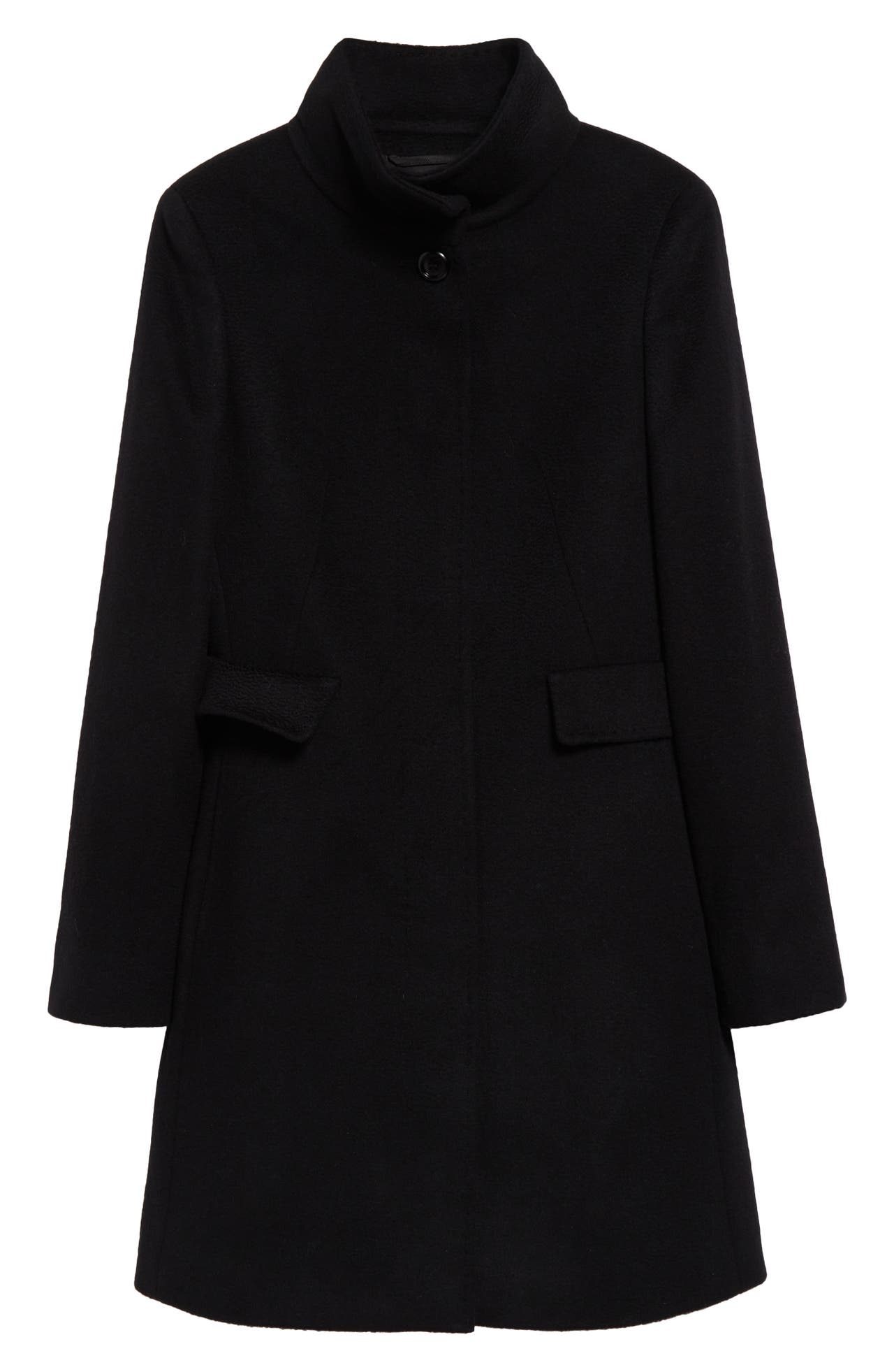 Max Mara Agnese Virgin Wool Coat in Black at Nordstrom - 1