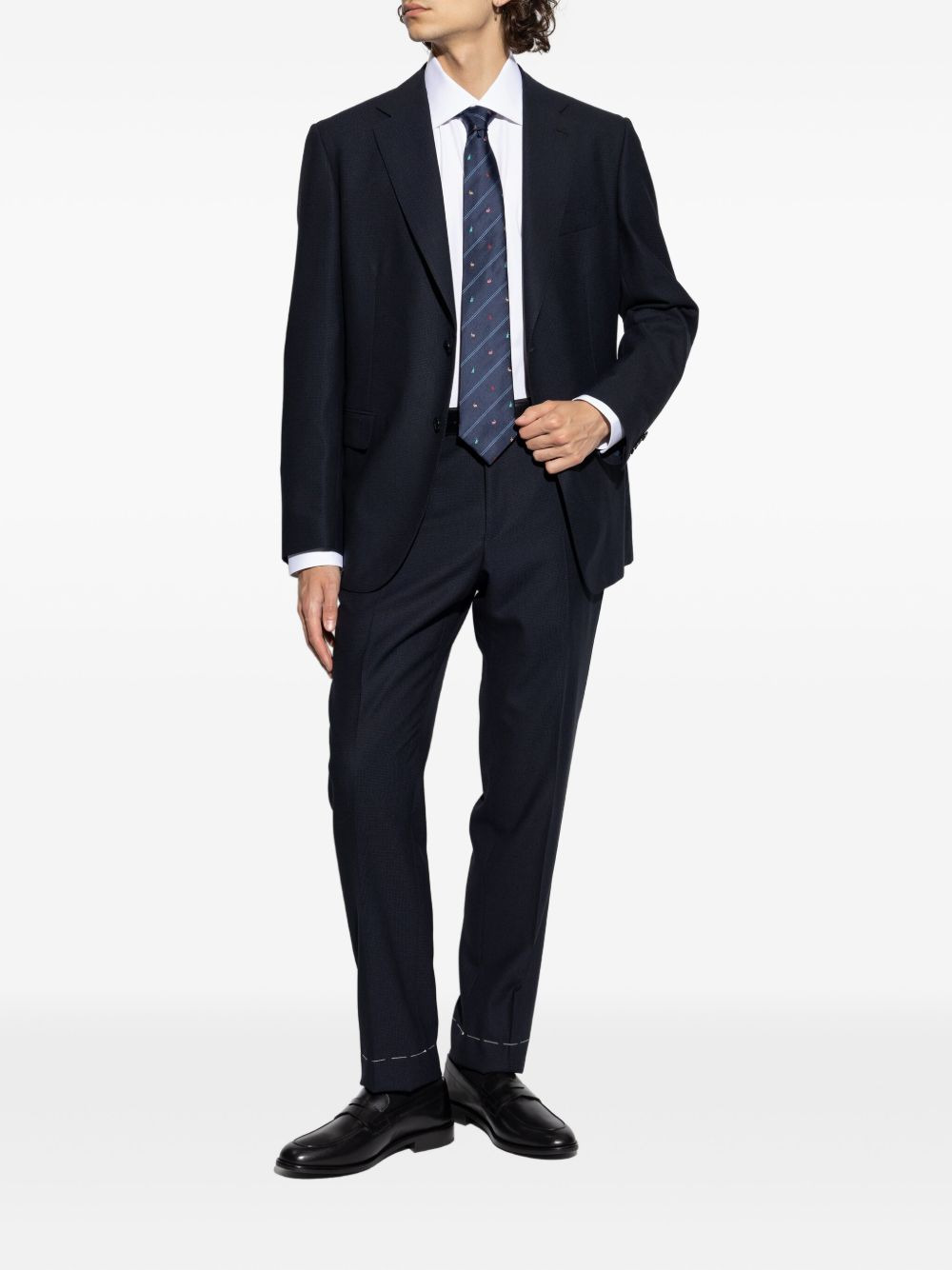 single-breasted wool suit - 2
