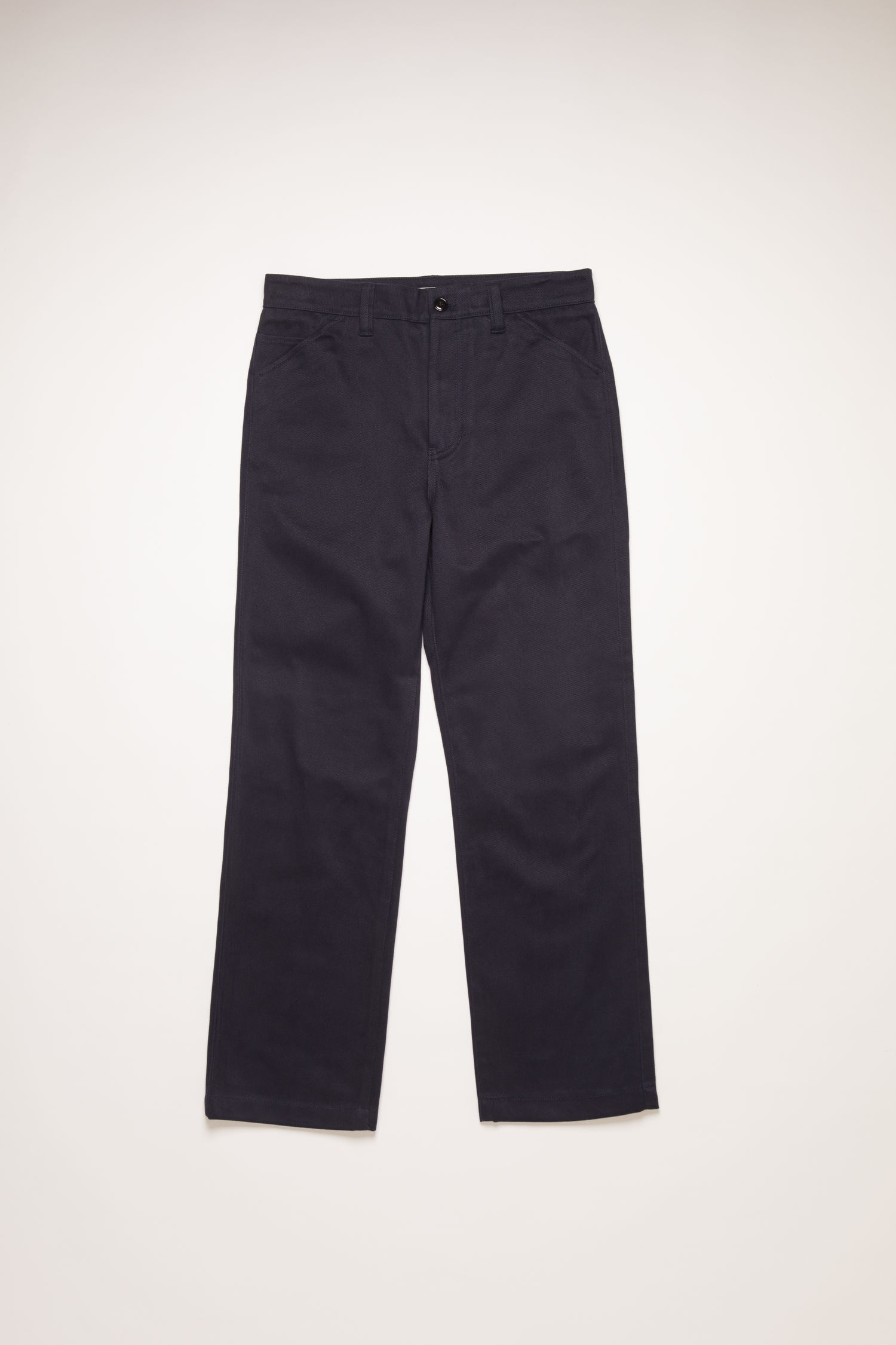 Cotton twill trousers navy blue - 4