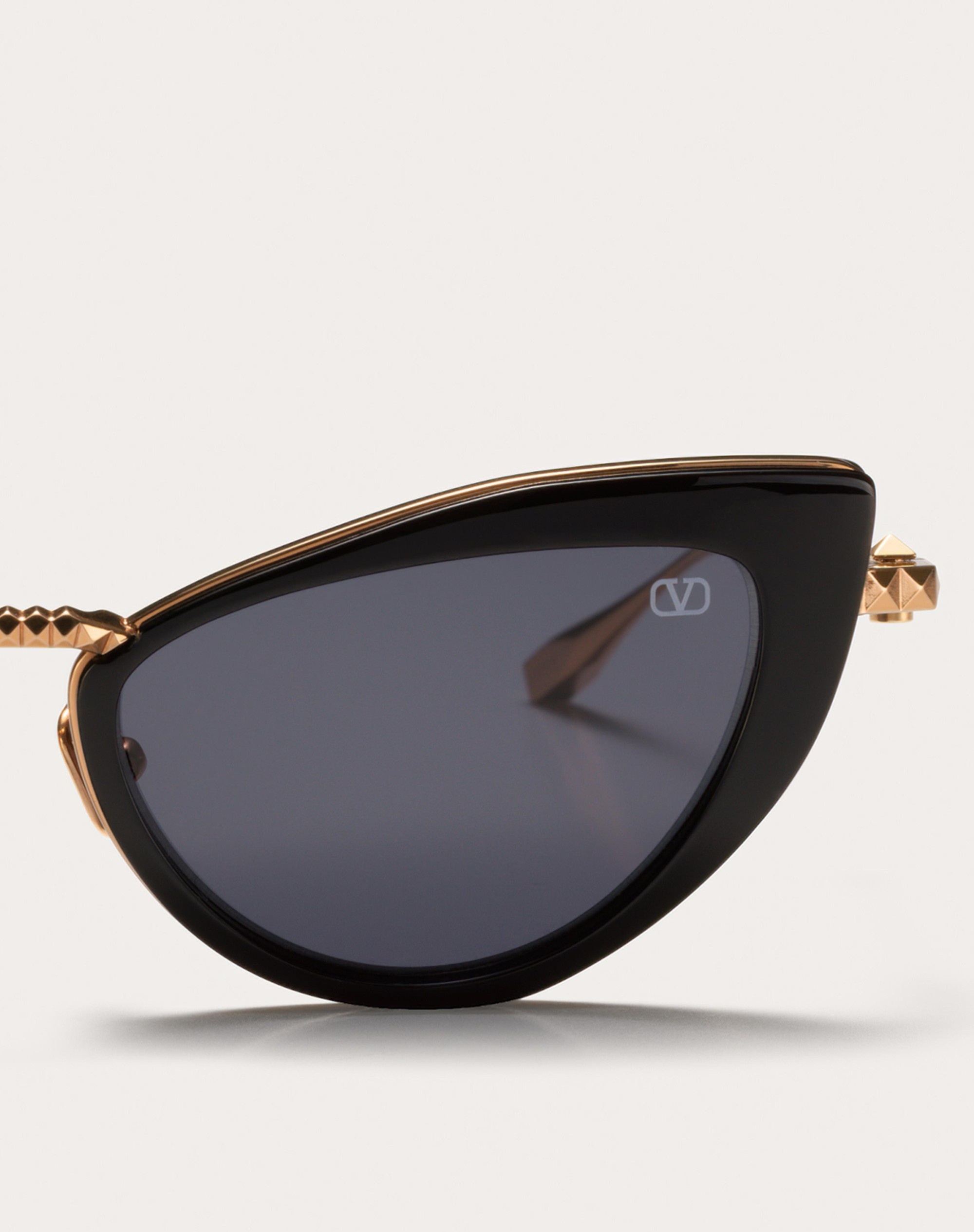 VIII - CAT-EYE TITANIUM AND ACETATE STUD FRAME - 4
