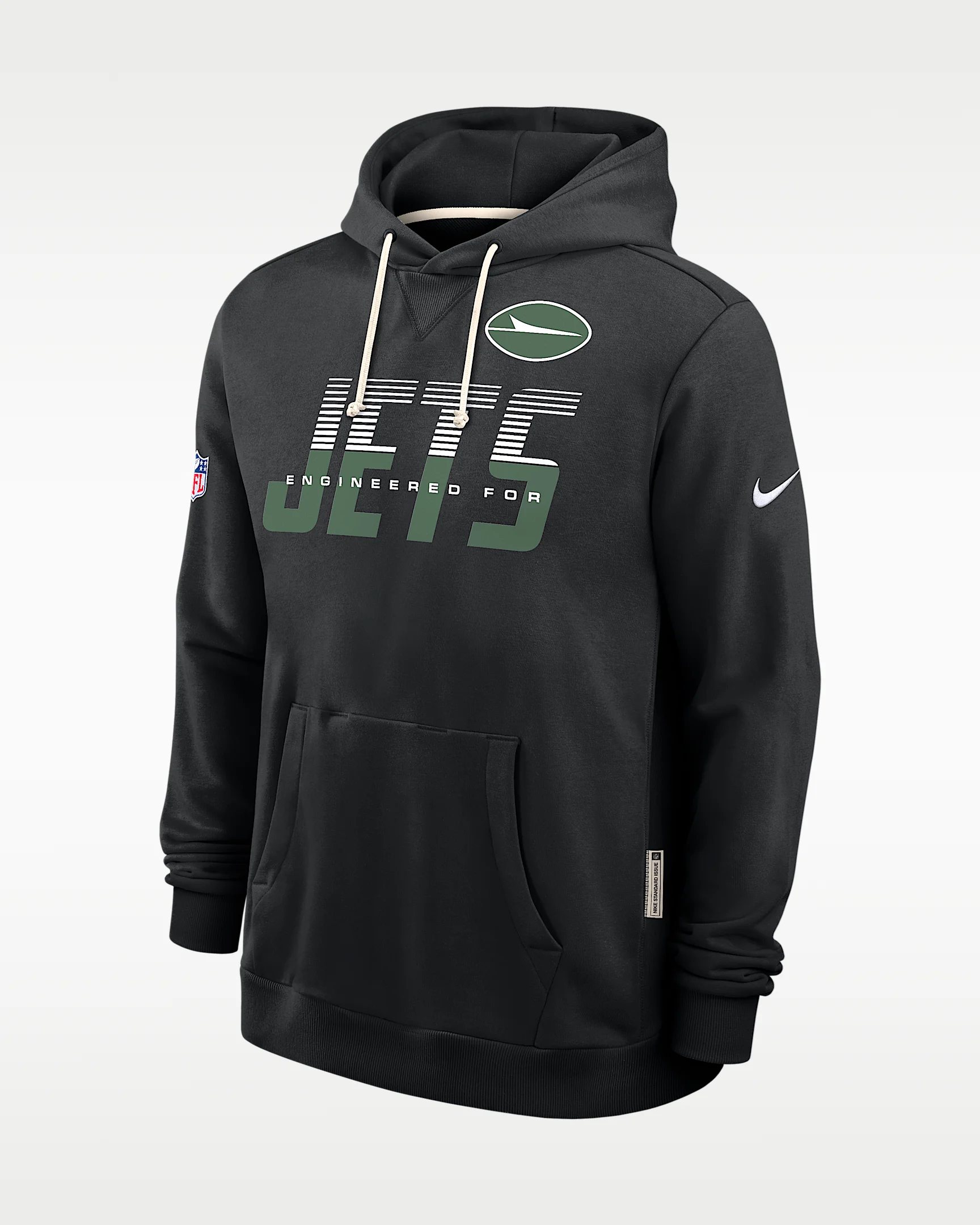 New York Jets Sideline Standard Issue Men's Nike Dri-FIT NFL Pullover Hoodie - 1