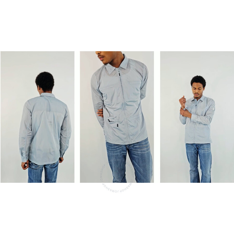 Rains Men's Sky Nylon Zip-Up Overshirt - 3