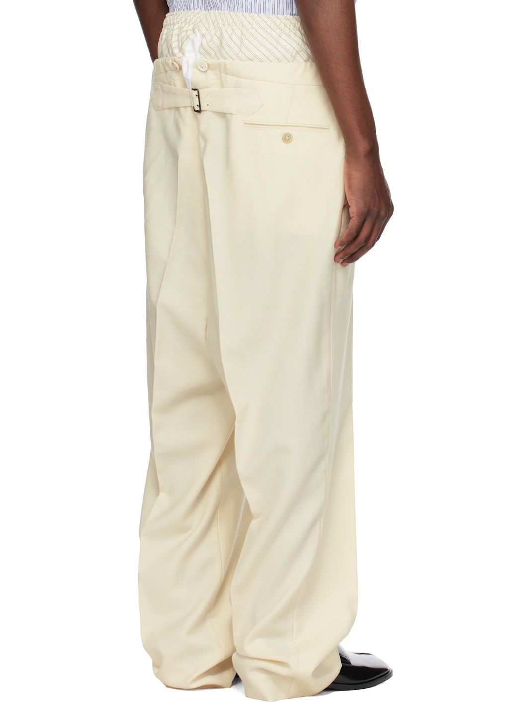 Off-White Layered Trousers - 3