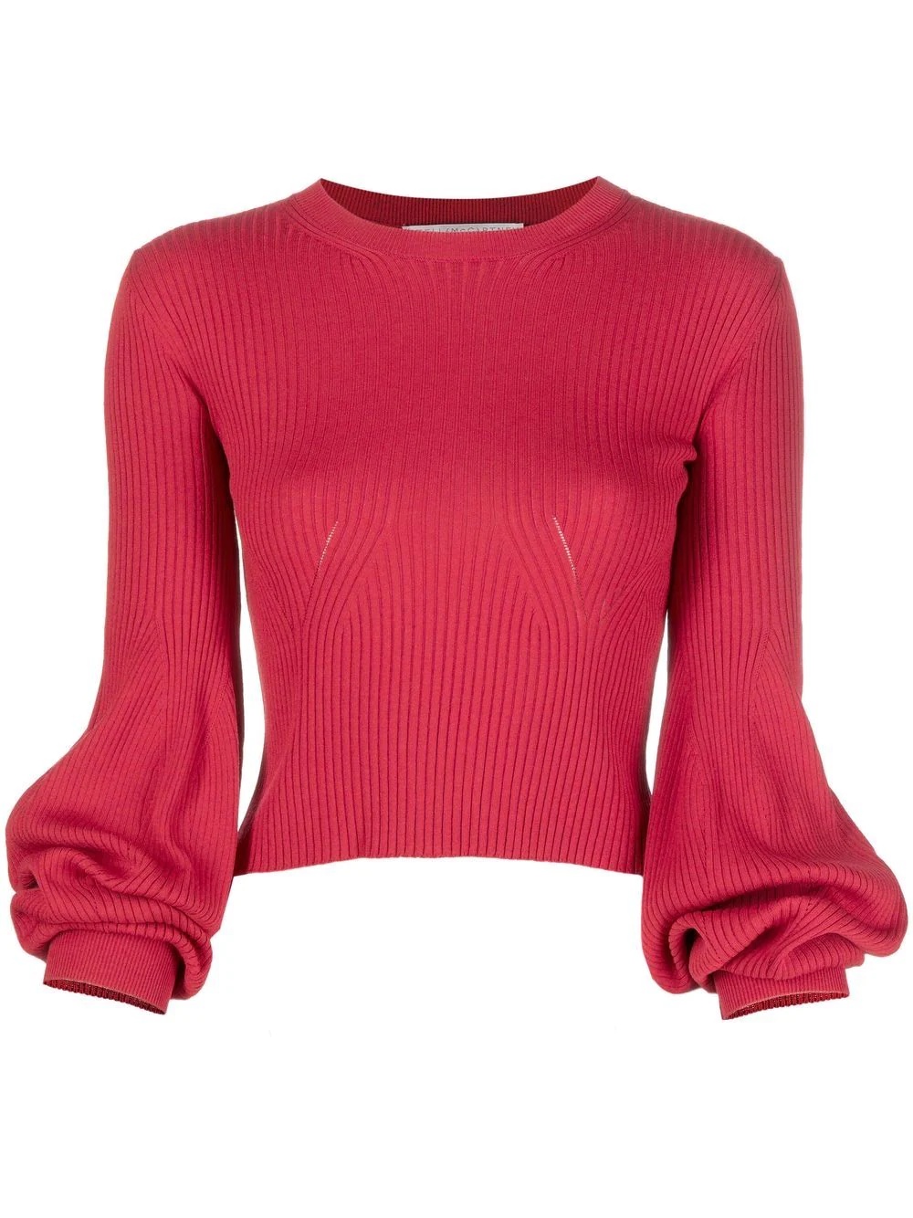 Juliet sleeves crew neck jumper - 1